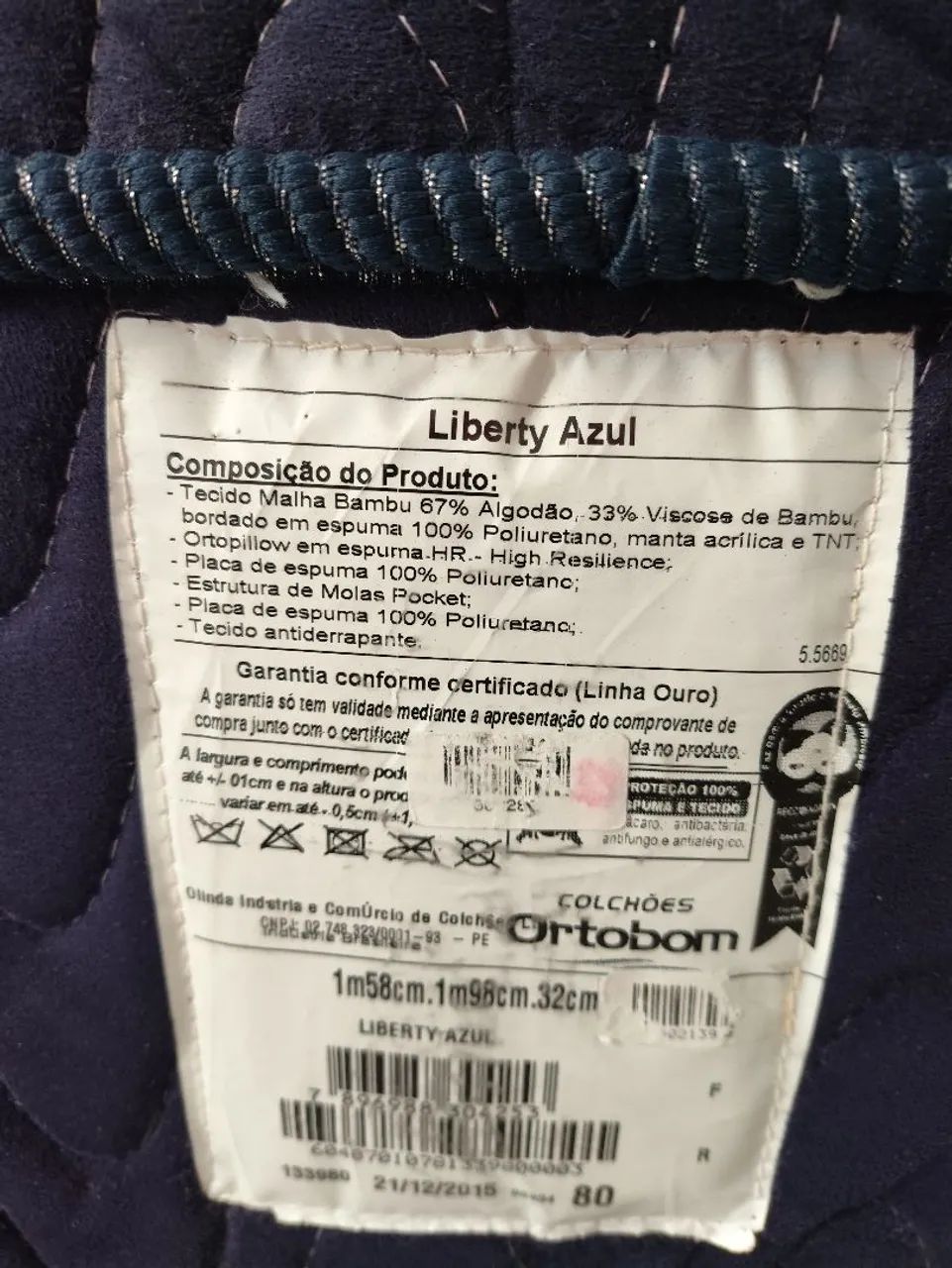Cama box Queen, base + colchão Ortobom liberty - Foto 5