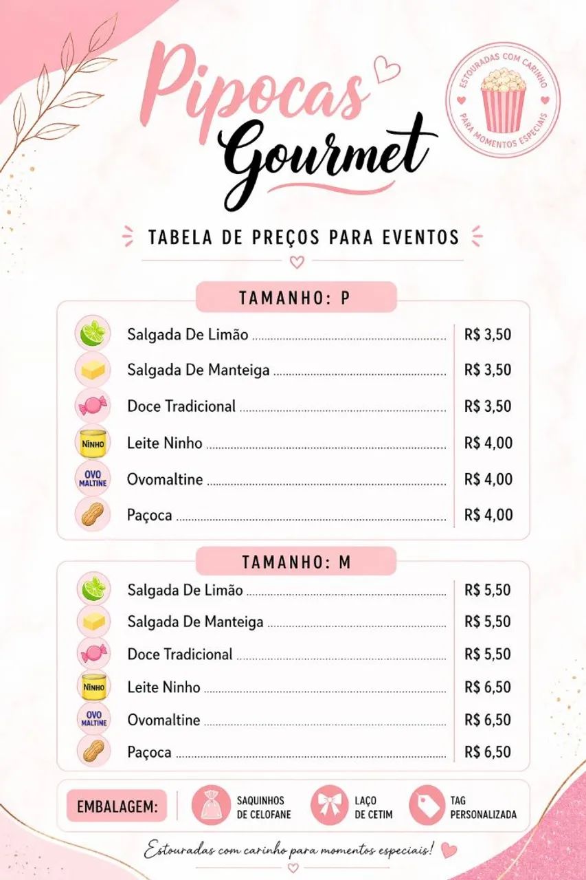 Pipocas Gourmet 