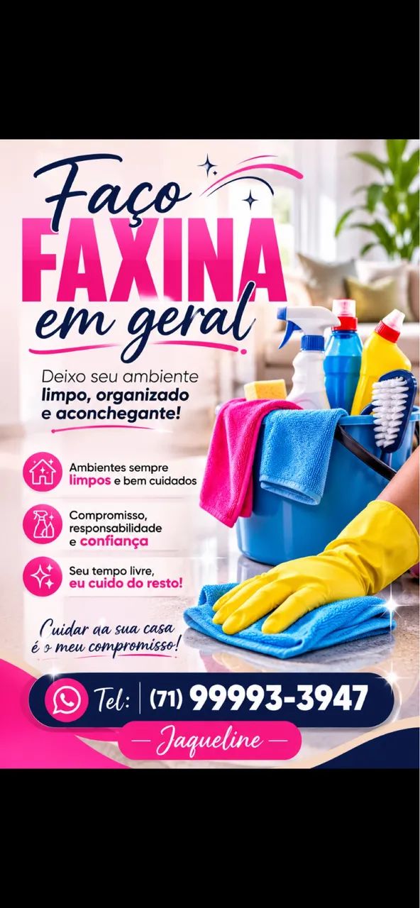 Faço faxina em geral 