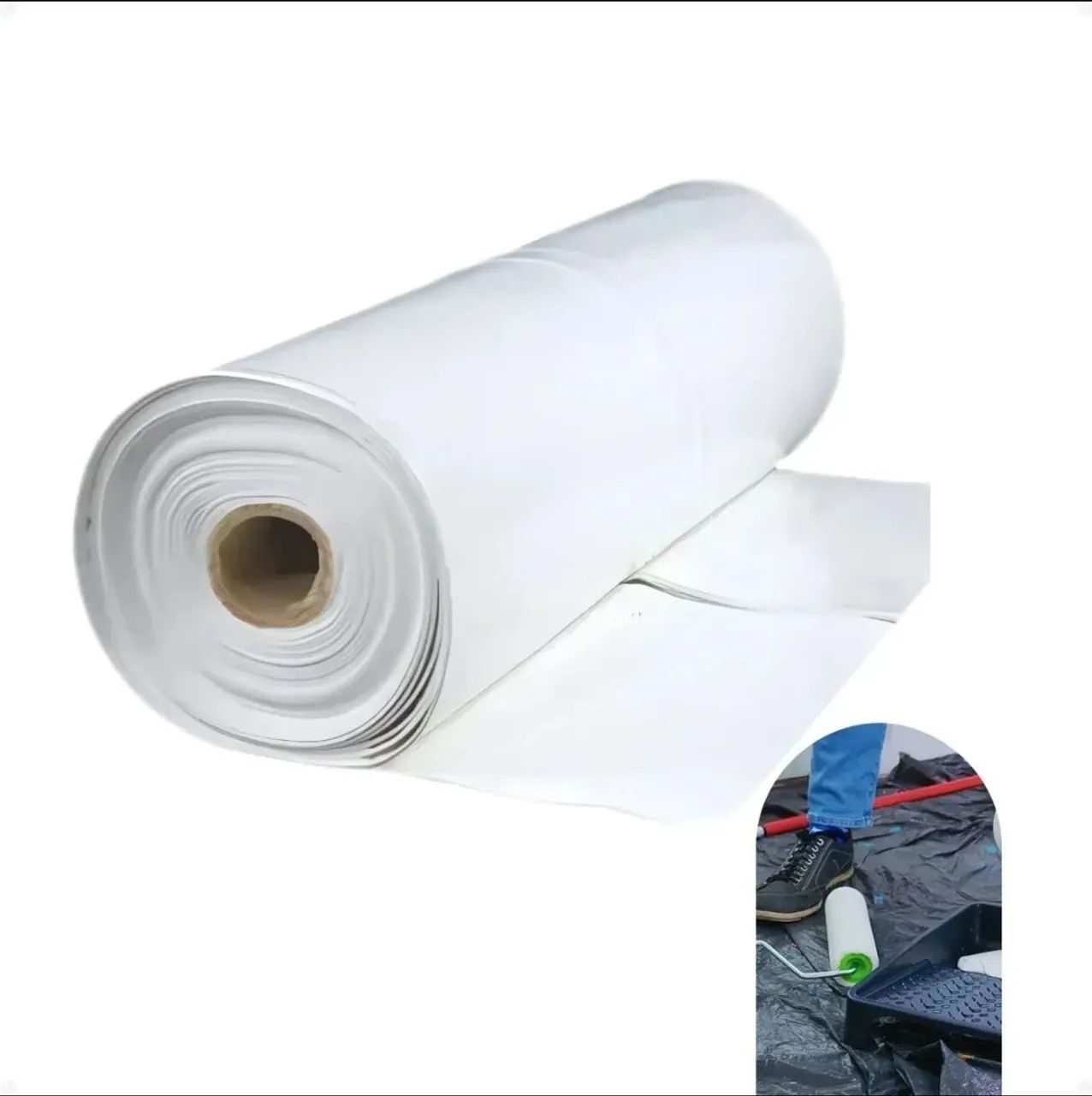 Lona plástica branca 4x100m
