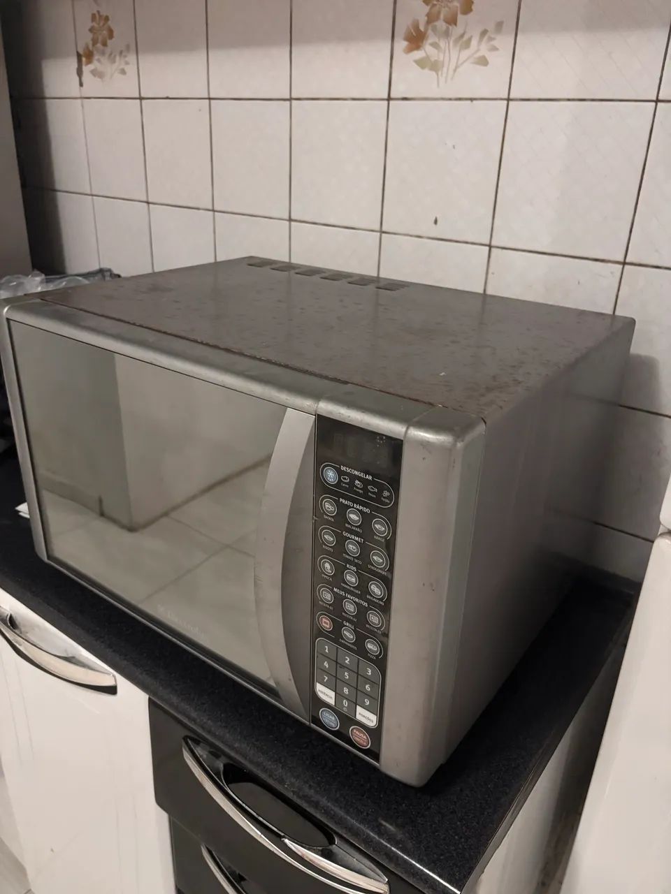 Microondas com defeito