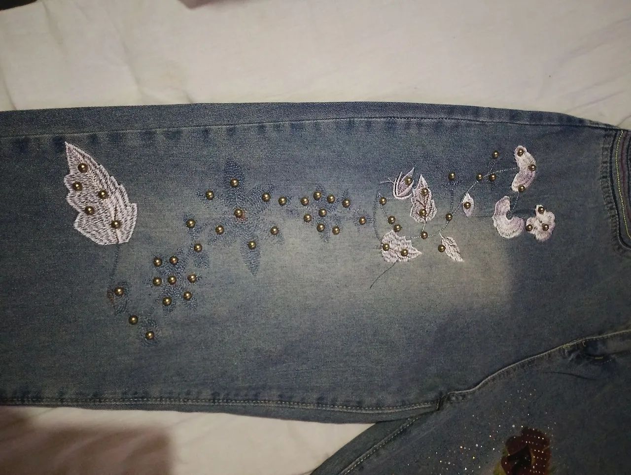 Calça Jeans Bordada  - Foto 4