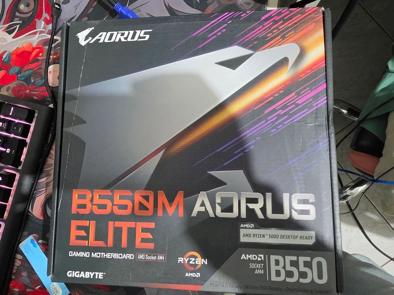 Placa mãe b550m aorus elite  - Foto 2