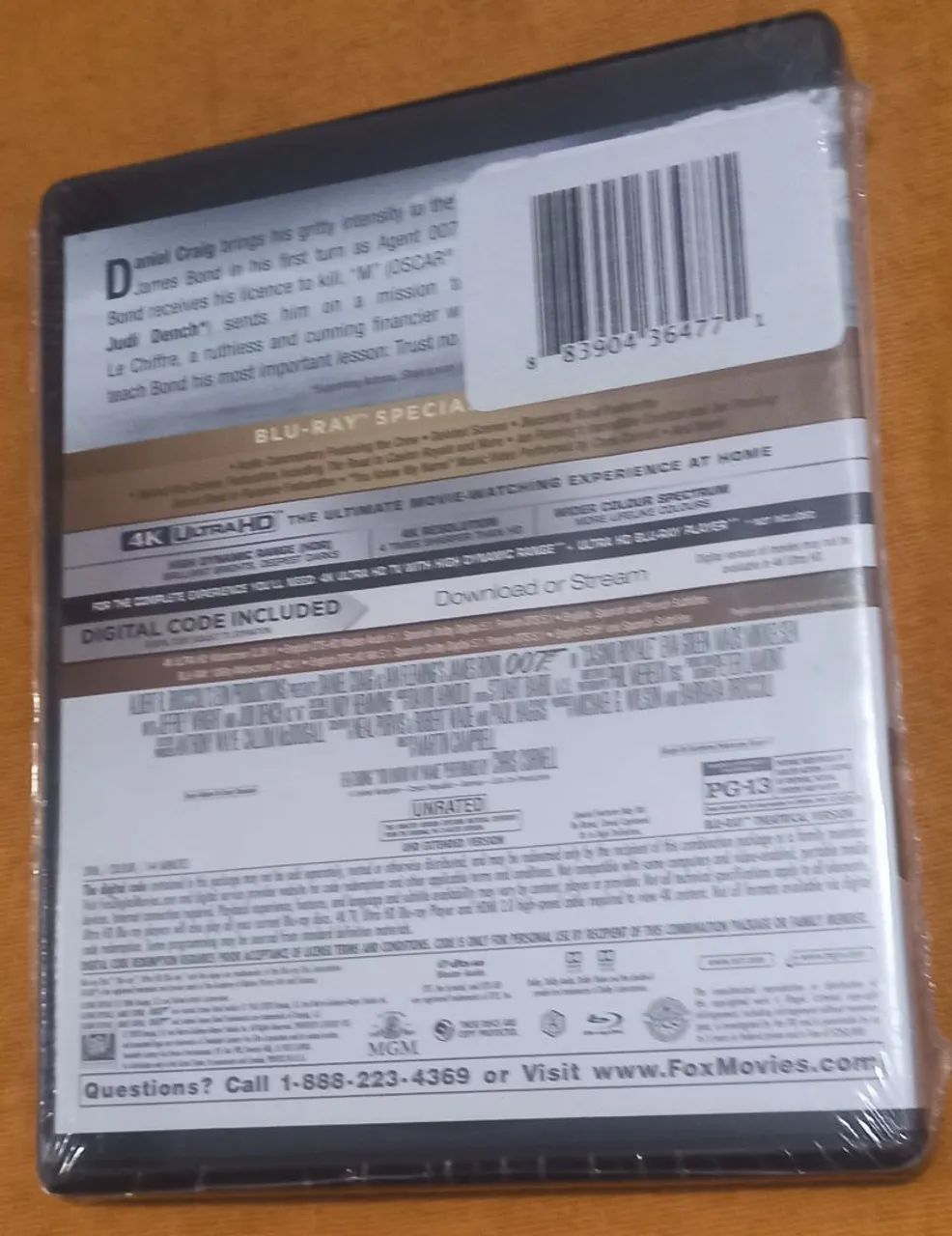 Bluray 4k ultra hd casino royale lacrado - Foto 2