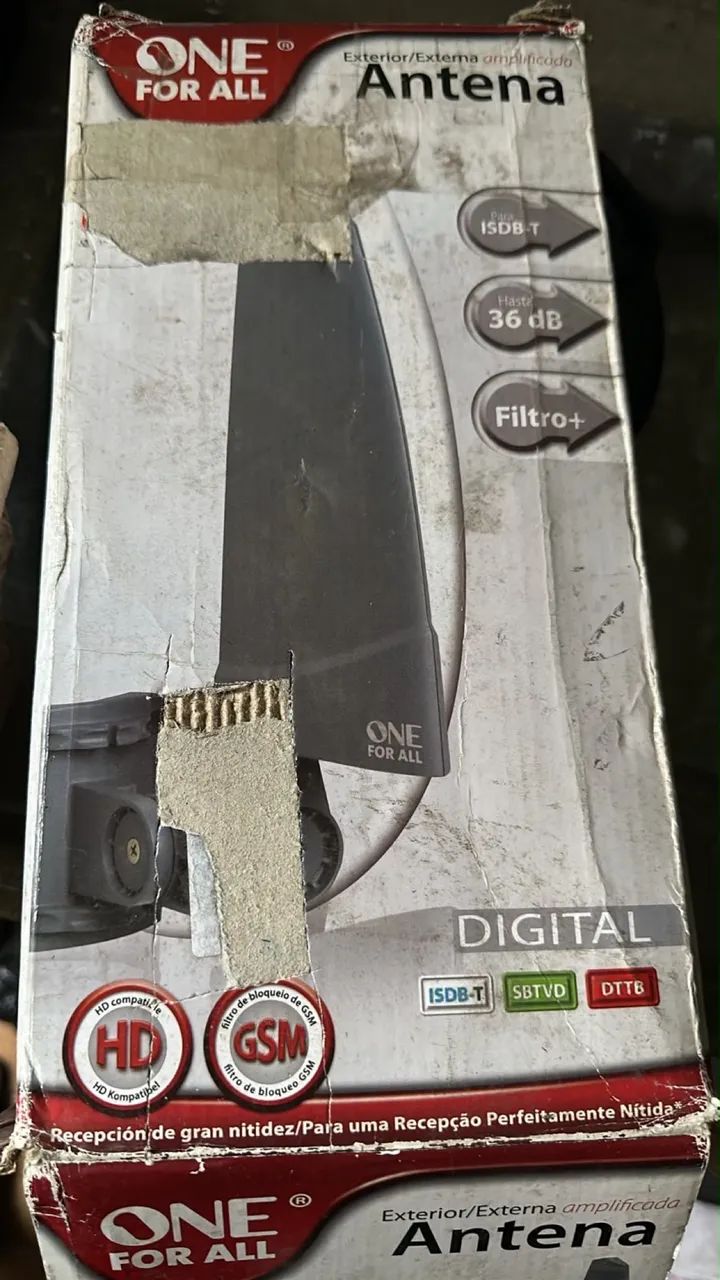 Antena externa amplificada. 36Db 