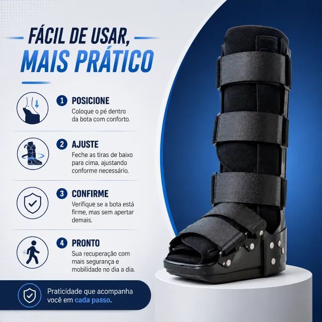 Bota Imobilizadora Cano Alto - Foto 3