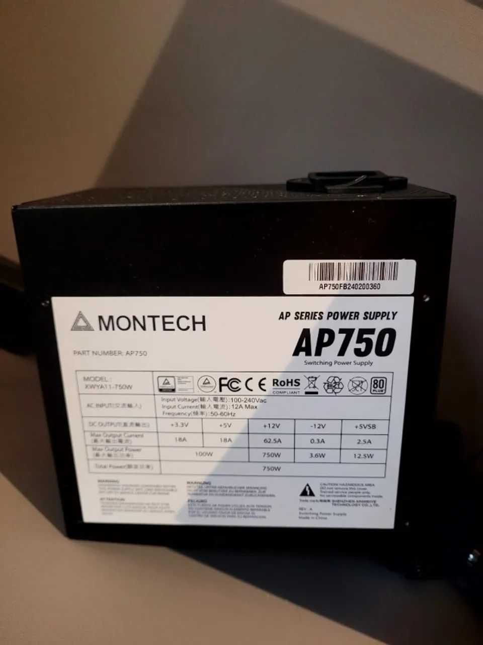 Fonte de Computador Montech ap750w - Foto 4