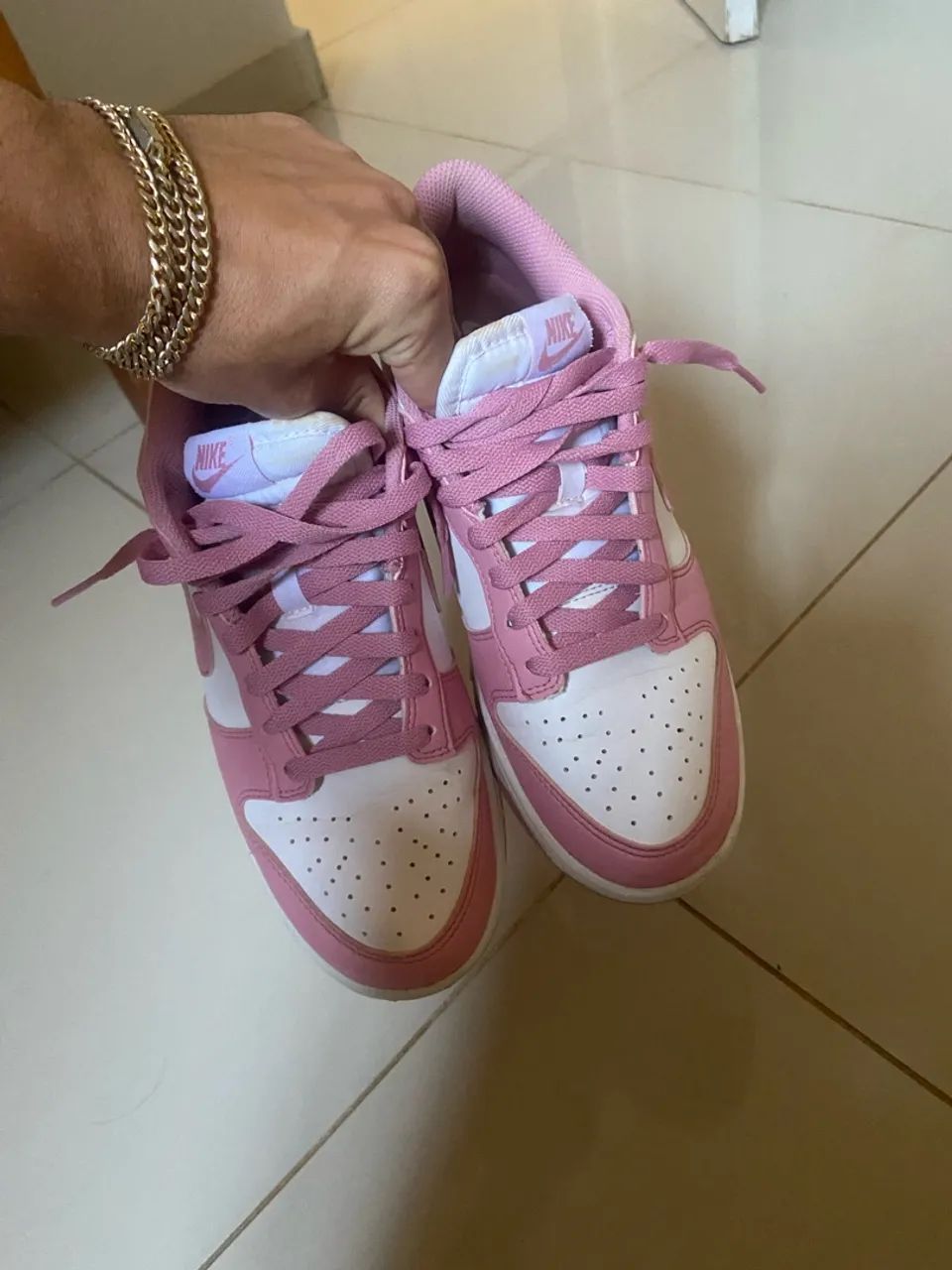 Vendo Nike dunk rosa usado - Foto 2