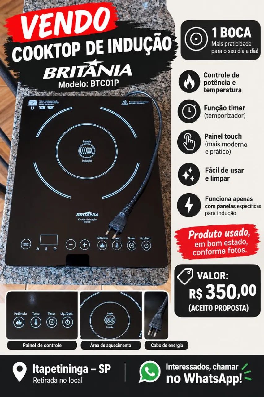 Fogao com indução 