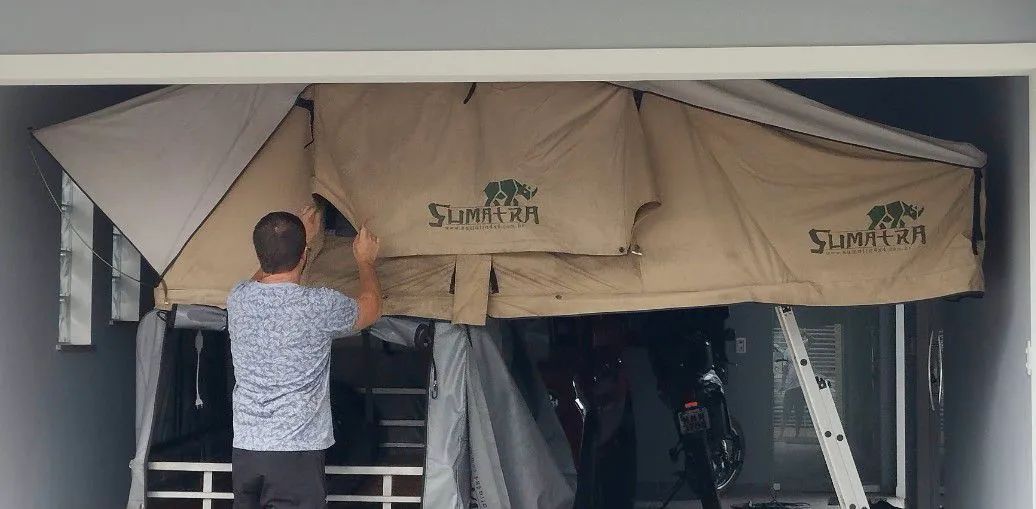 BARRACA DE TETO + CARRETINHA 