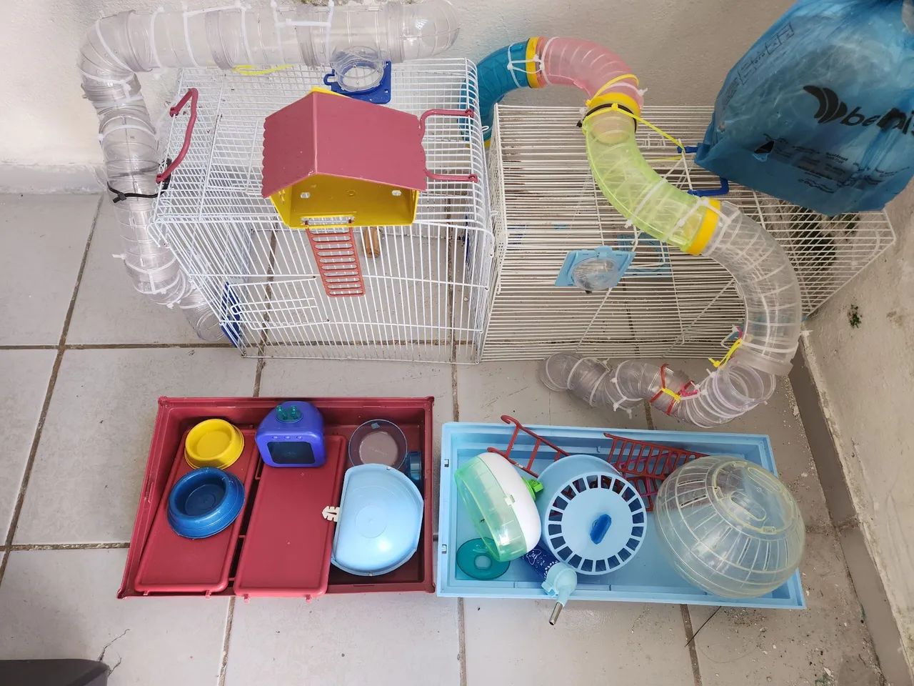 Gaiolas com acessórios para hamsters - Foto 3