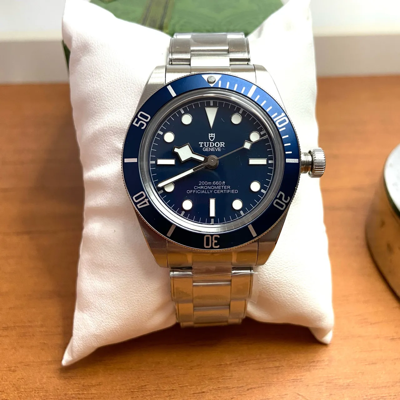 Relógio tudor Geneve black bay 41mm automatico bezel azul