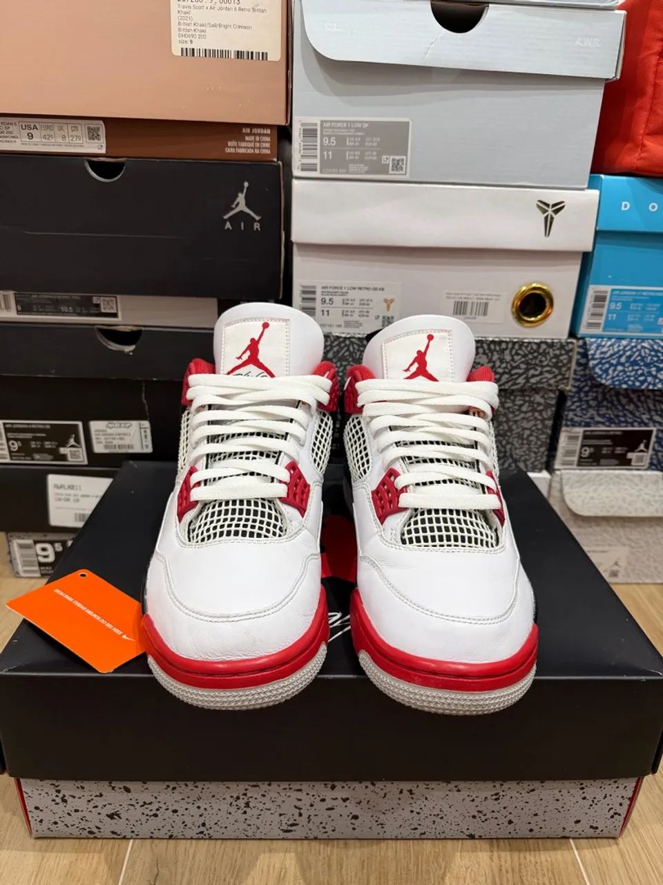 Air Jordan 4 Fire Red ORIGINAL Tamanho 41 caixa e seda  - Foto 3