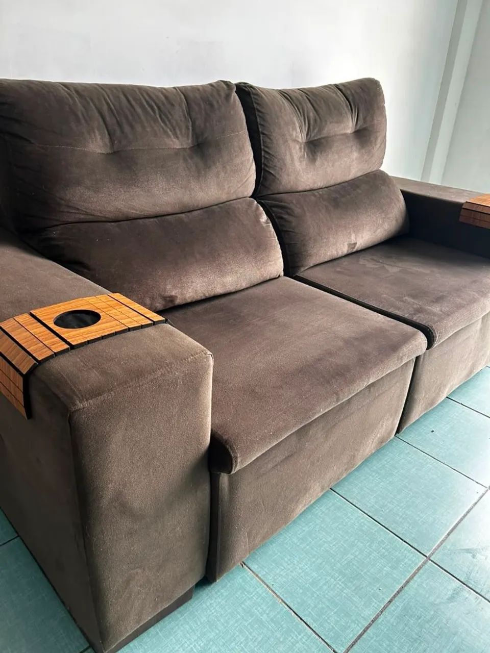Sofá retrátil em Suede de luxo entregamos  - Foto 2