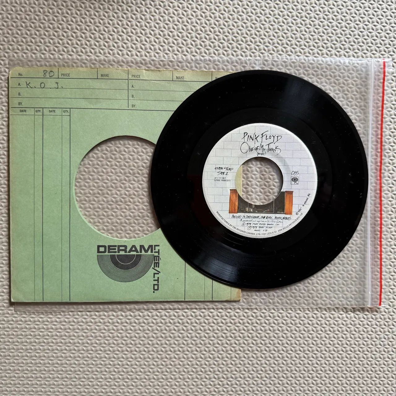 Pink Floyd Vinil Compacto - Another Brick in the Wall, importado Canadá 1979 - Foto 2