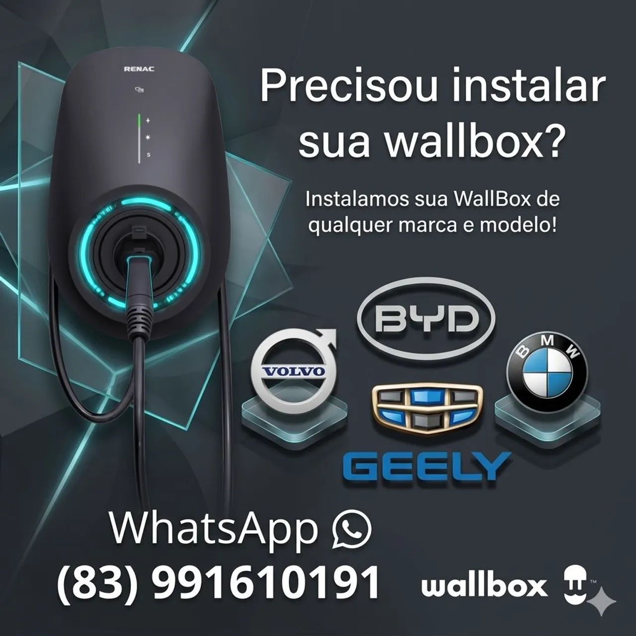 Instalação de carregador veicular