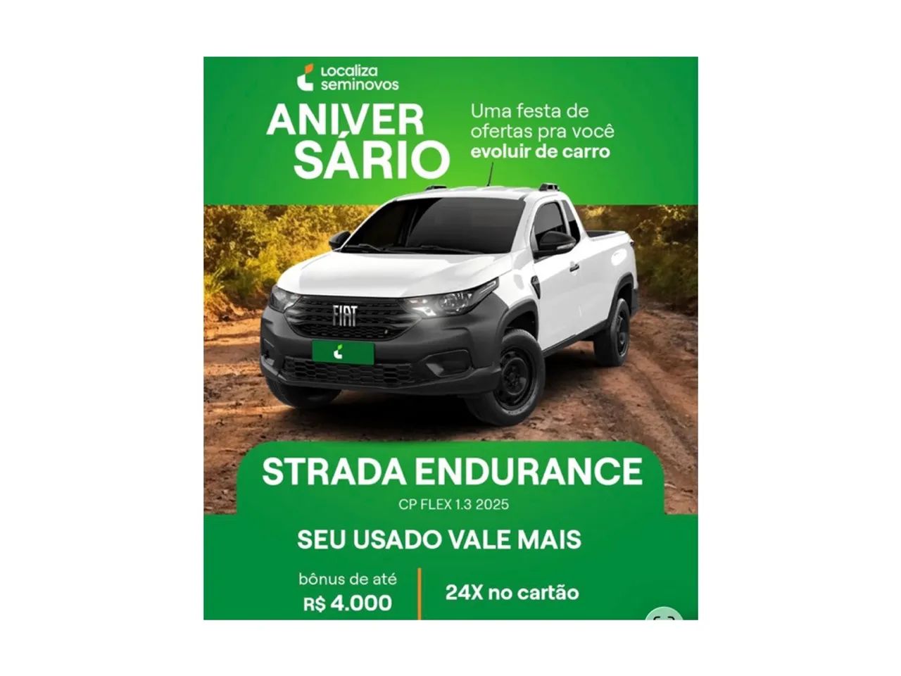 Fiat Strada Endurance 1.3 Flex 8V CS 2025 - Foto 2