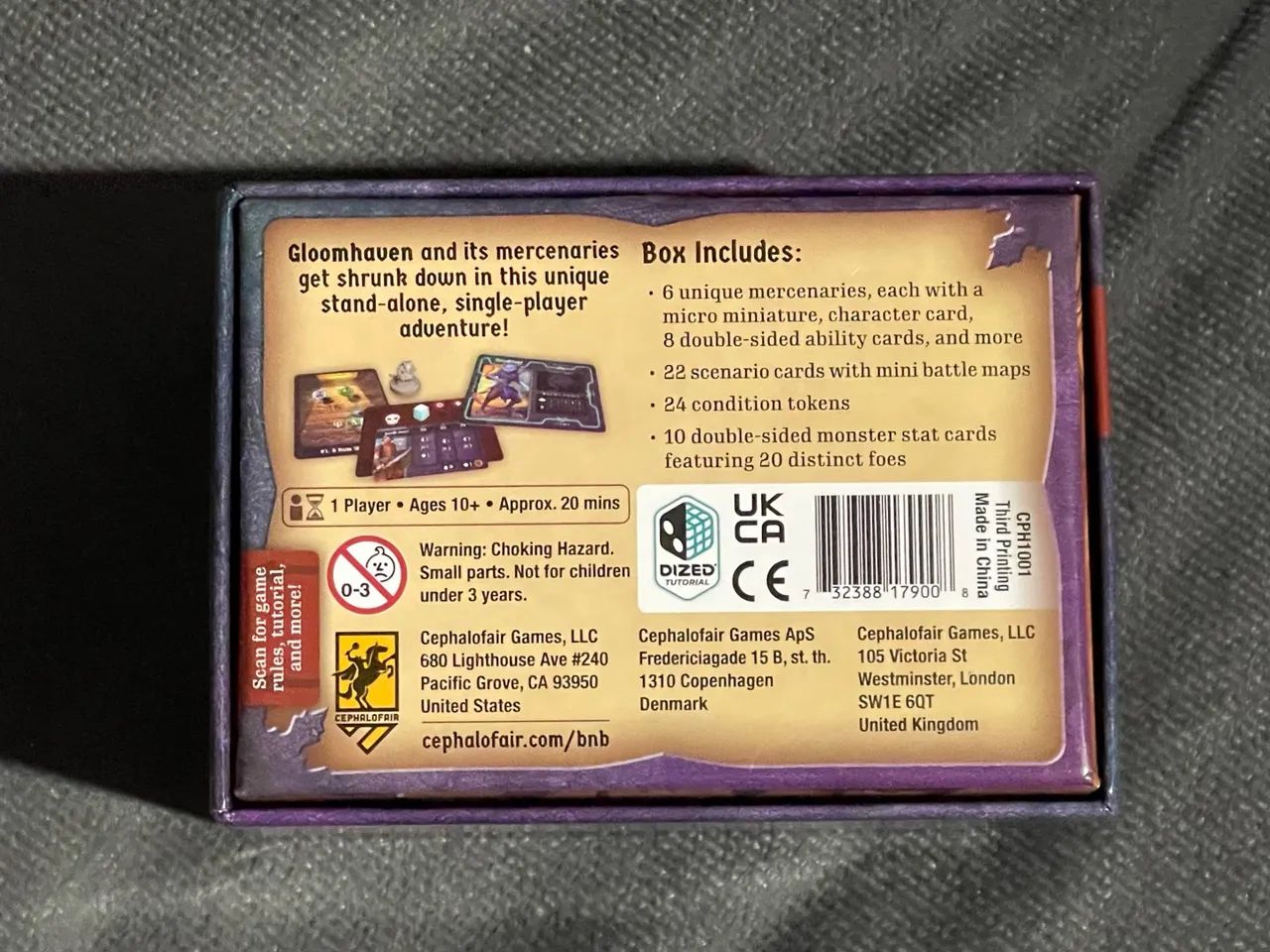 Jogo de Tabuleiro Gloomhaven Buttons & Bugs - Foto 3
