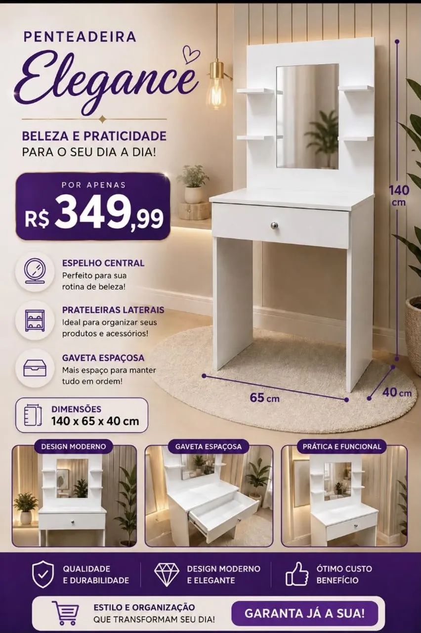 Penteadeira MDF  - Foto 3