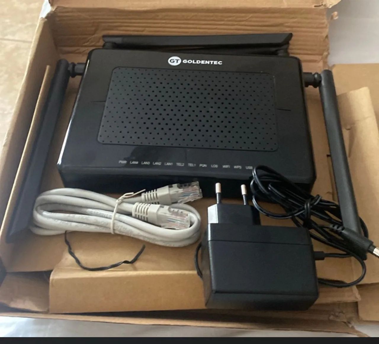 roteador/modem onu gpon wifi 4ge goldentec - Foto 2