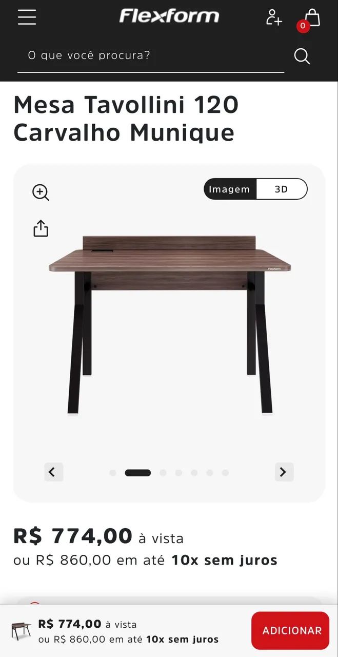 Mesa de escritório flexform - Foto 4