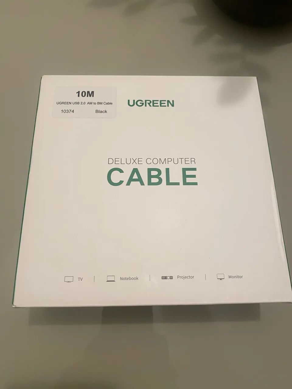 cabo da UGREEN, modelo ?USB 2.0 AM to BM Cable?
