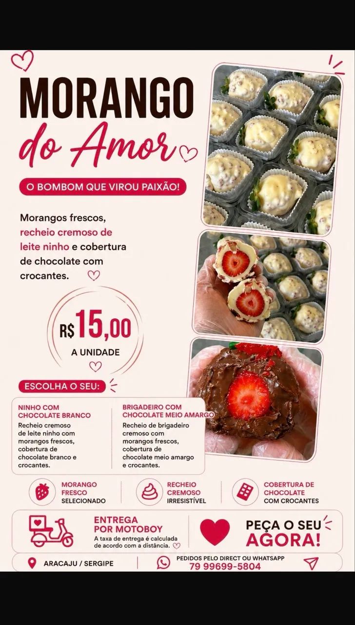 Morango cravejado 