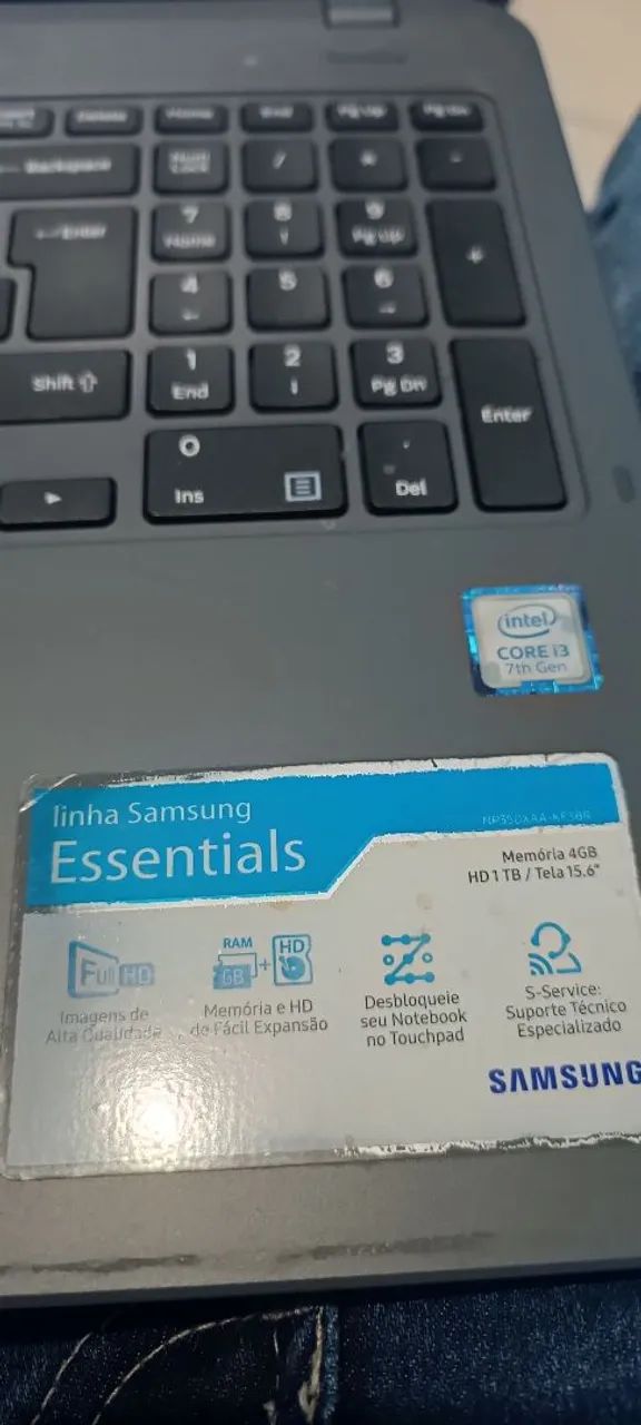Notebook Samsung Essentials NP350XAA - i3 7ª geração - SSD 256GB Usado - Foto 5