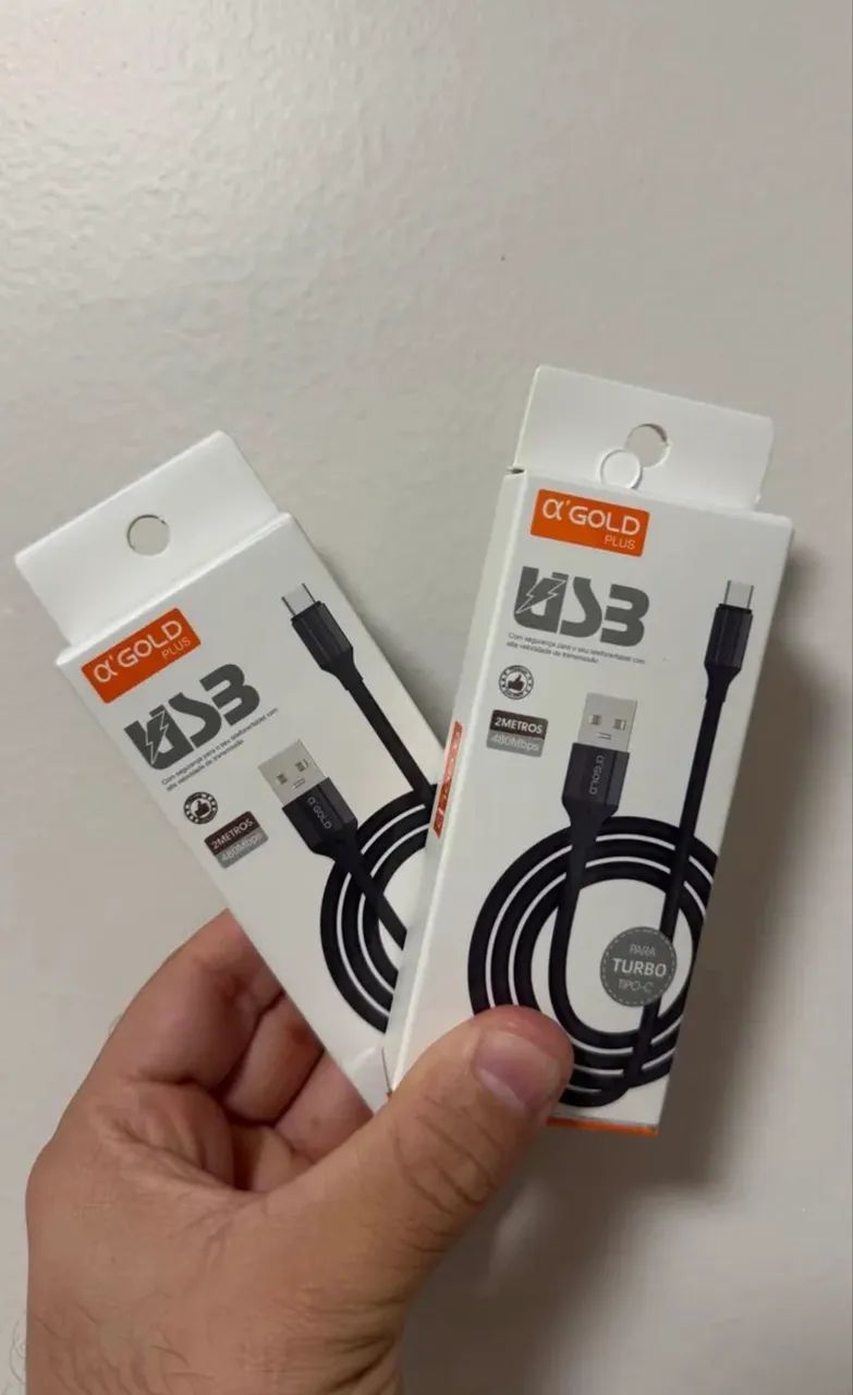 Excelente Cabo GOLD  2 Metros , USB / C e USB / Lightning  - Foto 4