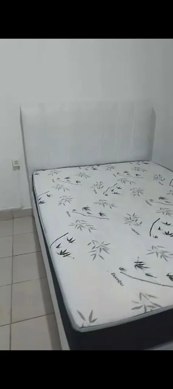 Cama baú casal completa com cabeceira baú e colchão  - Foto 3