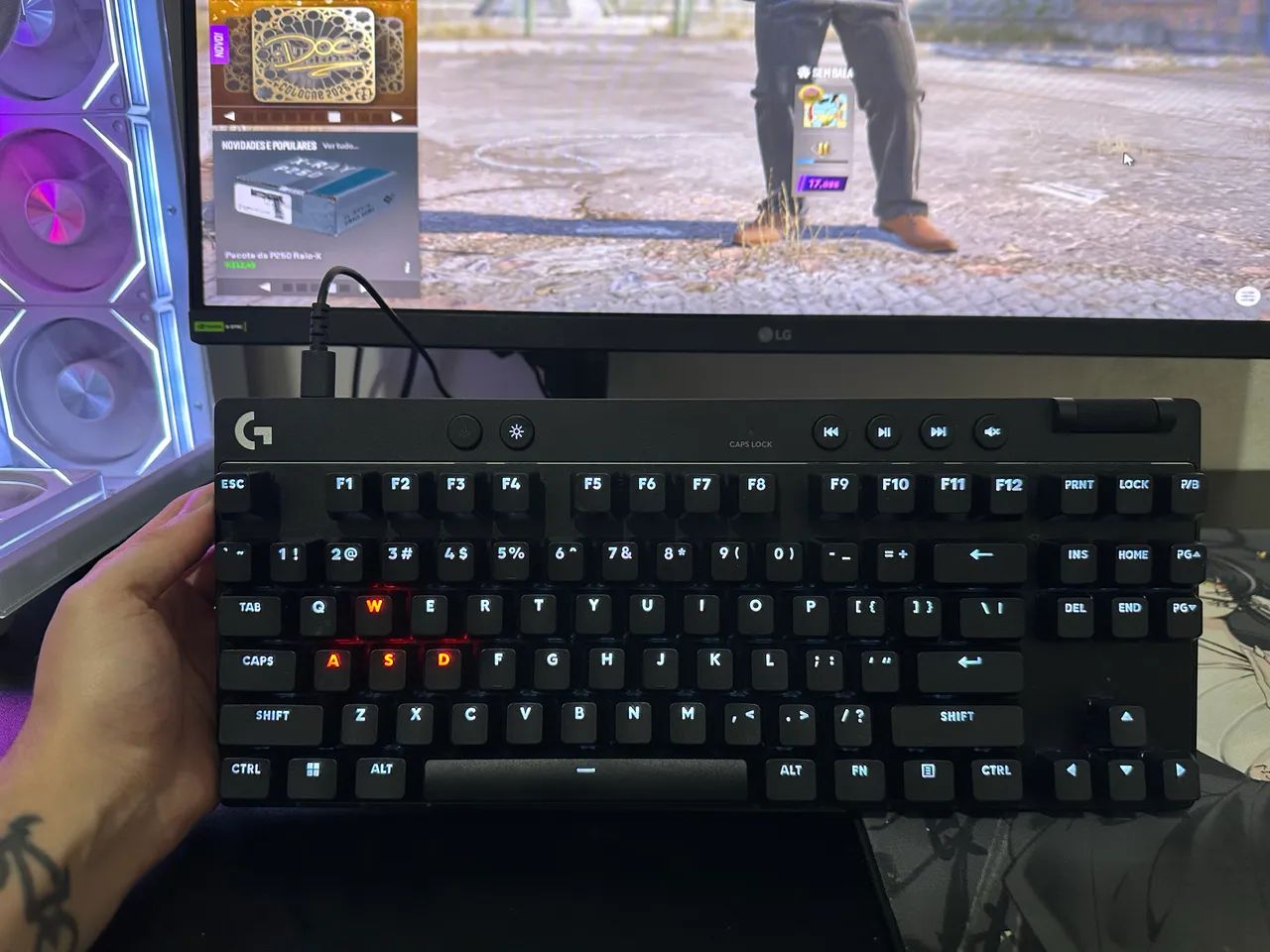 Teclado logitech rapid TKL magnético 
