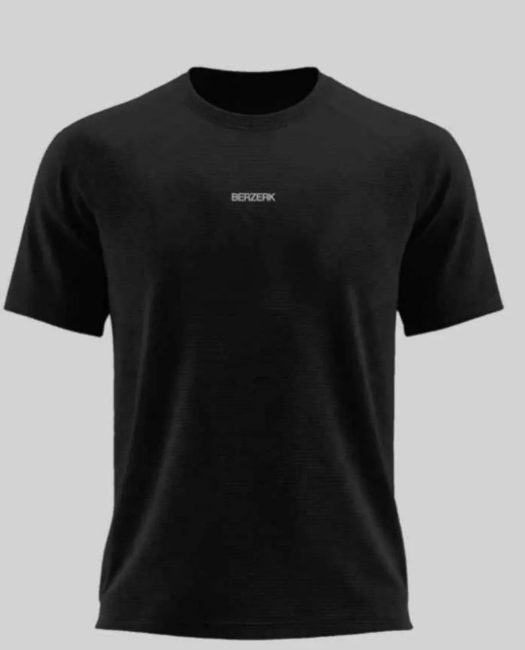 Camiseta treino BERSERK POLIAMIDA TECH RUNNING - PRETO - LOGO