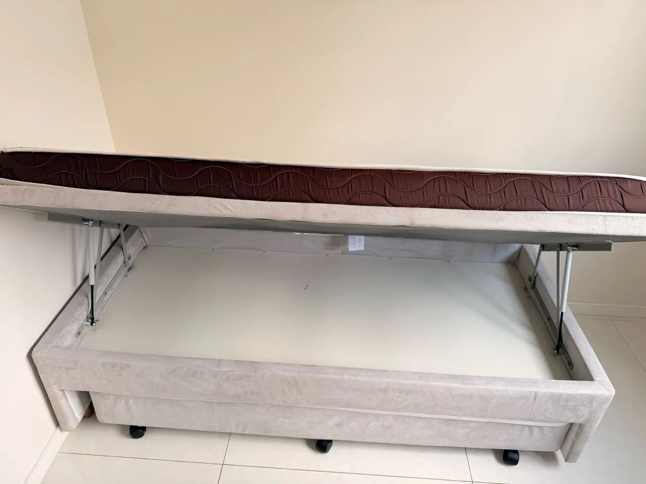 Cama de Solteiro com Bicama + colchão  - Foto 4