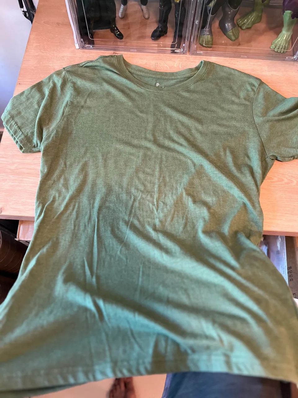 Camiseta verde lisa P - Foto 3