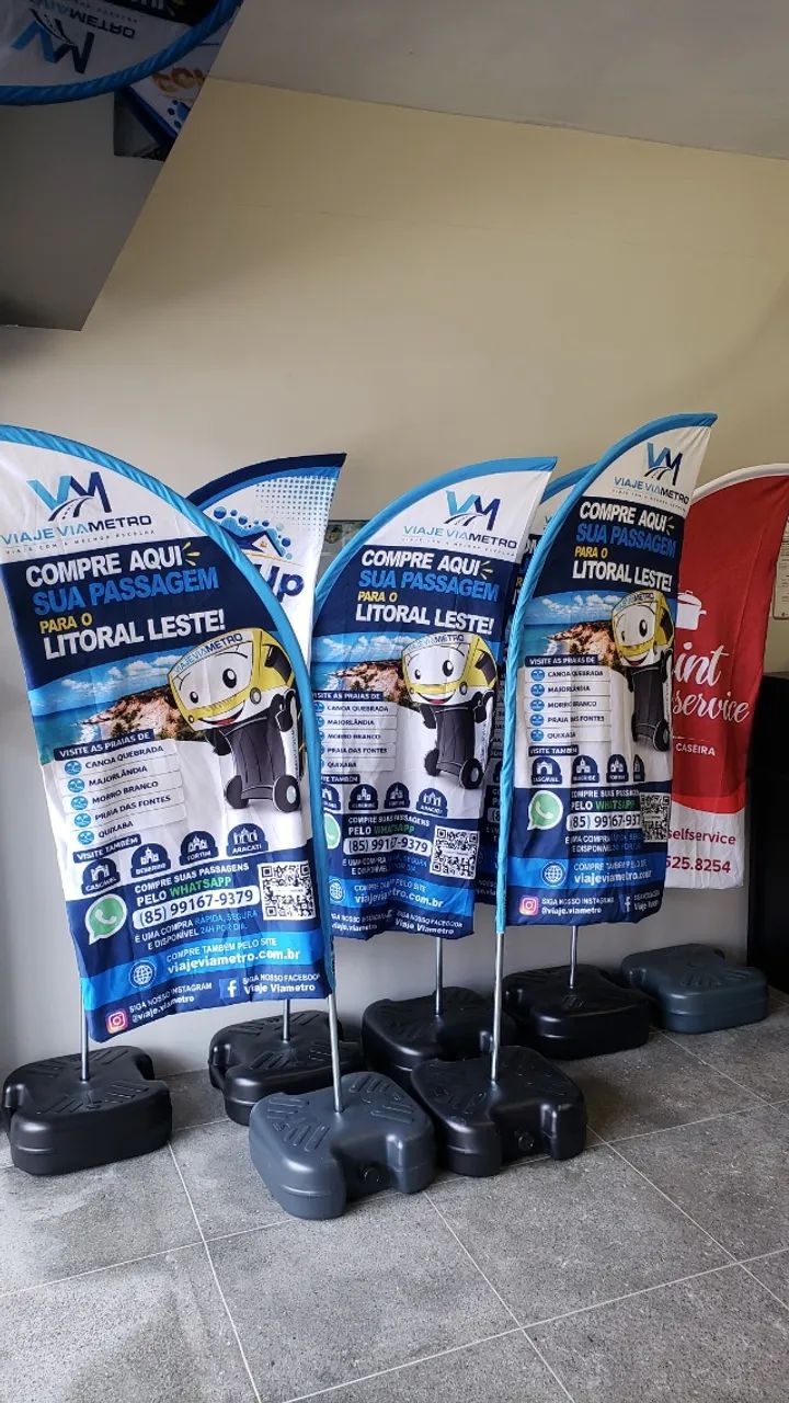 Wind banner para divulgação bandeiras personalizadas