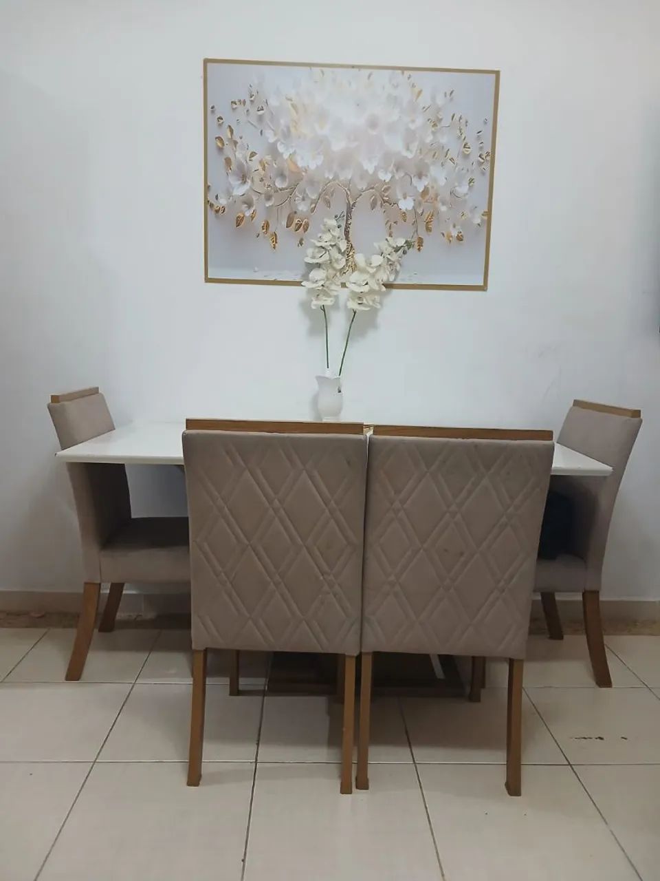 Mesa de jantar luxo com 4 cadeiras - Foto 5