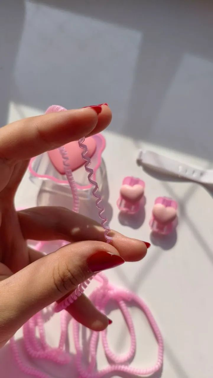 Kit proteção de carregador rosa - Foto 4