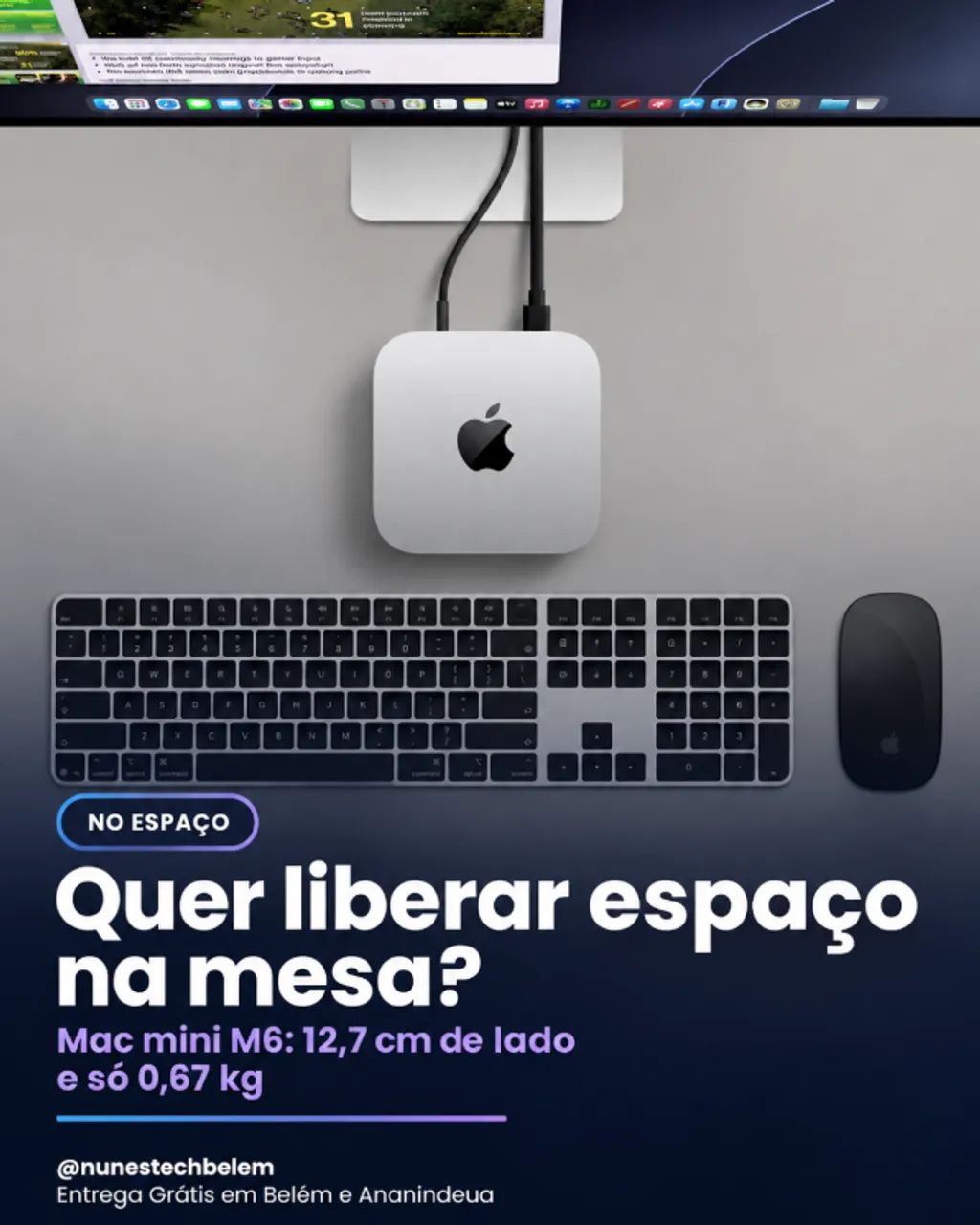 Apple Mac mini M6 256GB - Novo e Lacrado - Foto 4