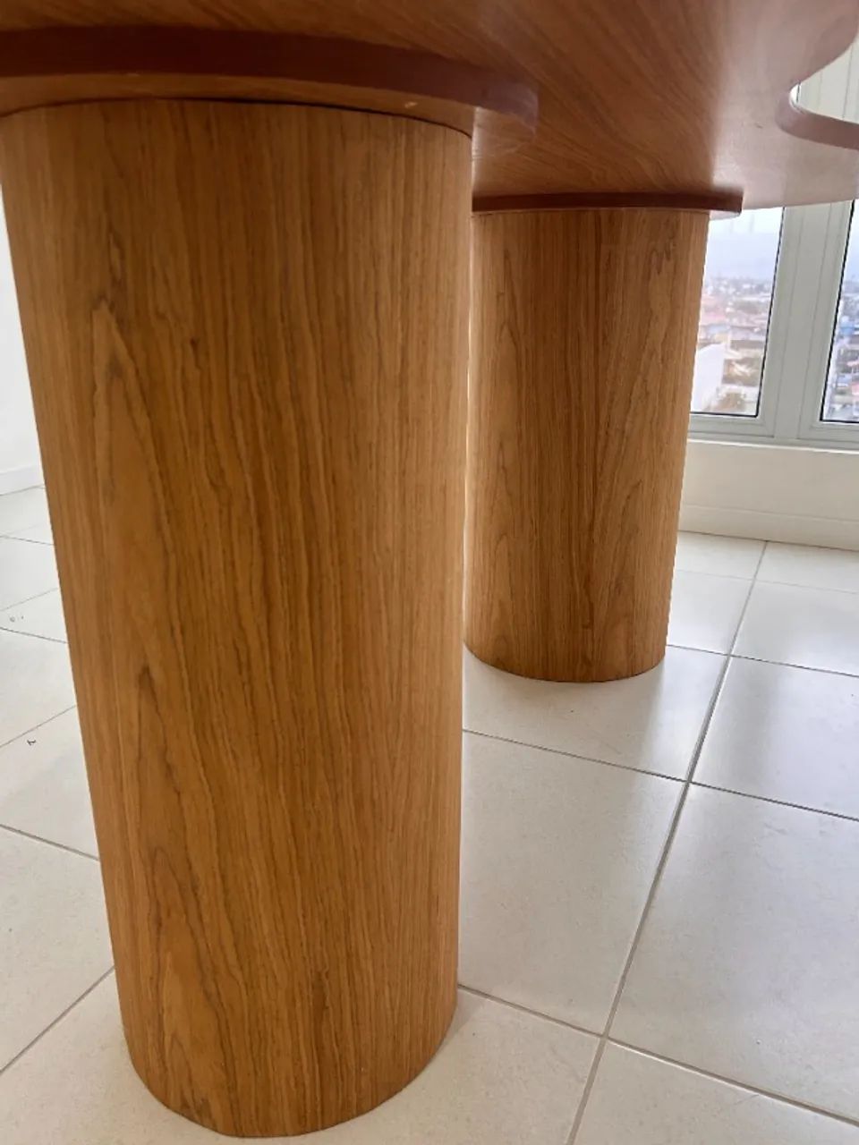 Mesa de Jantar Orgânica 1,60x90cm -  Freijó - Foto 4