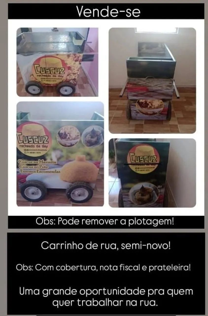 Carrinho de lanches 