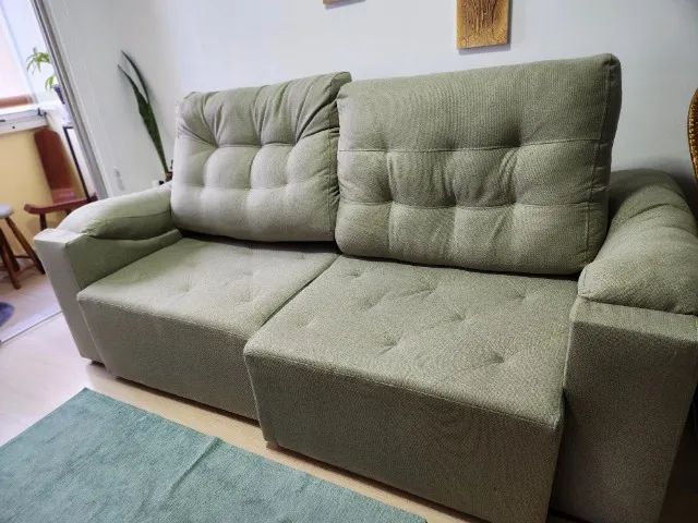 Sofa retrátil  4 lugares em perfeitas condições  - Foto 2
