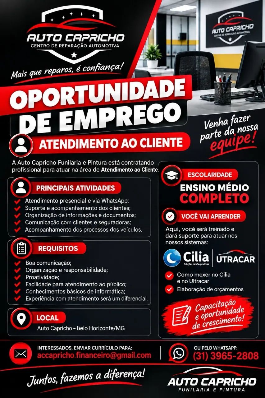 Vaga para consultor técnico 