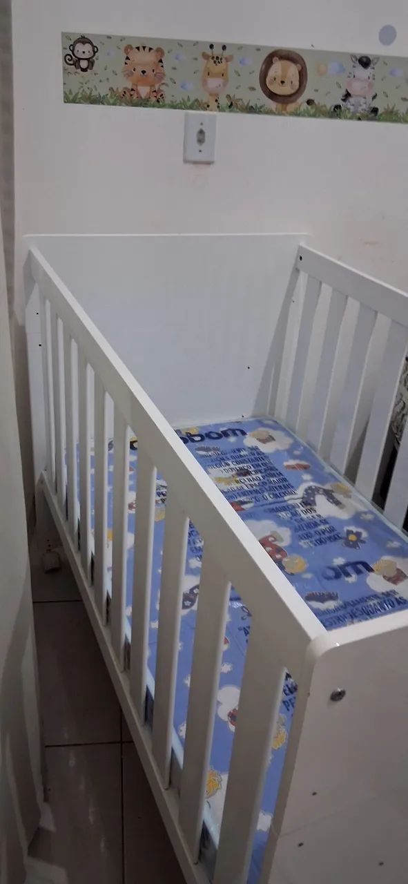 Berço com Rodinhas e Colchão incluso  - Foto 3