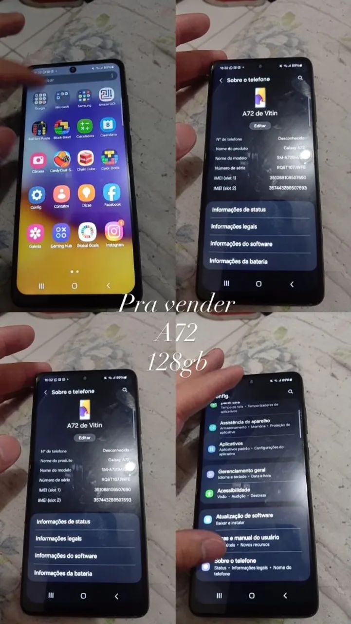 SAMSUNG A72 128GB