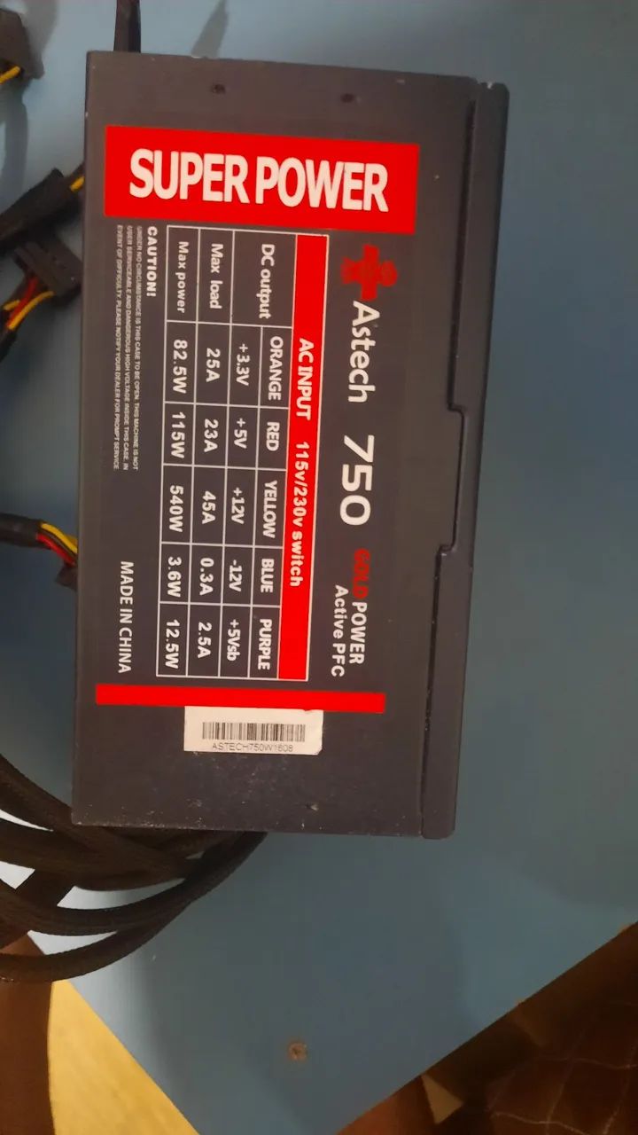 Fonte pra PC de 750w