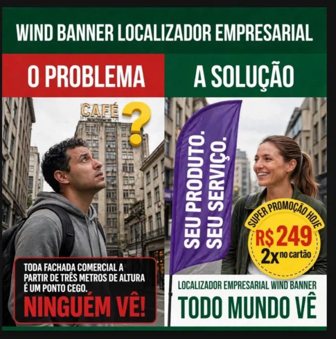 Localizador empresarial Wind Banner 