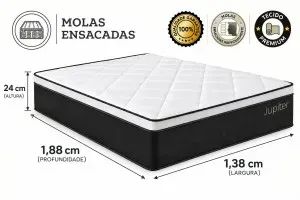 Colchão Casal Molas Ensacadas Júpiter - Foto 2
