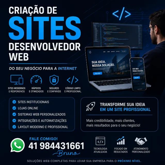Criação de Sites Profissionais | Sistemas Web | Programador PHP