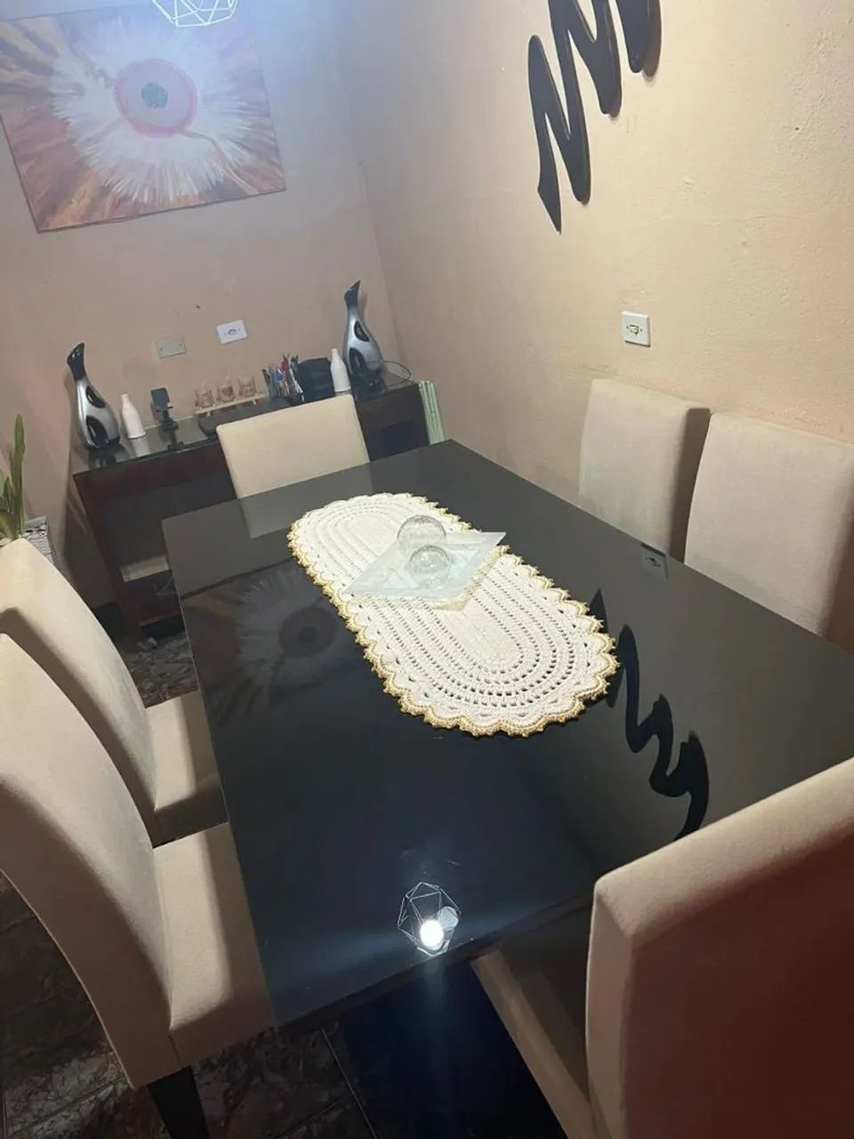 Vende-se mesa com 6 cadeiras  - Foto 2