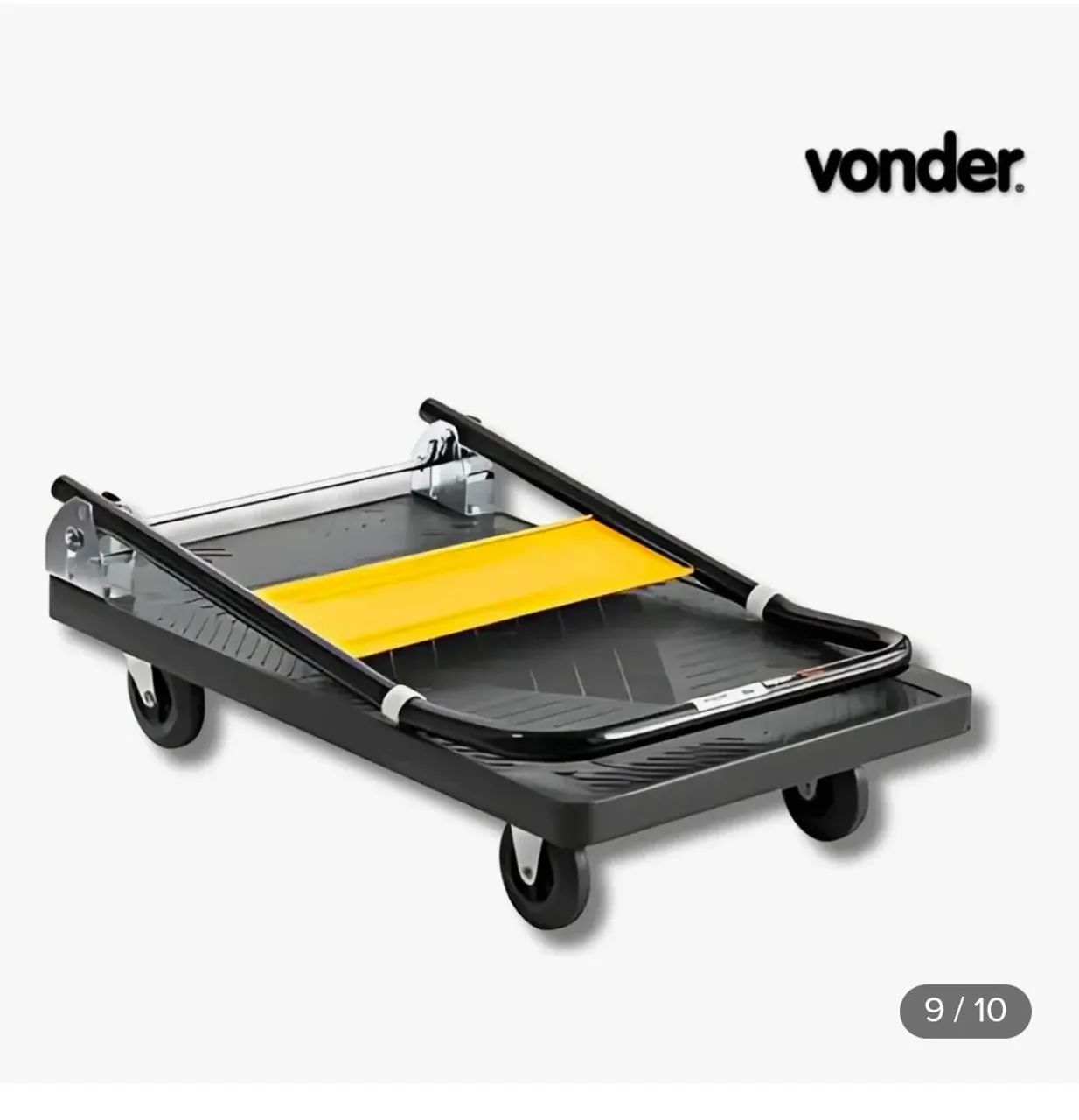 Carrinho com aba dobrável Vonder 150kg transporte de cargas - Foto 3